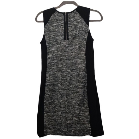 Eileen Fisher Color Block Neck Dress w/ Ponte & Tweedy Knitted Detail. Size XS - Picture 6 of 12